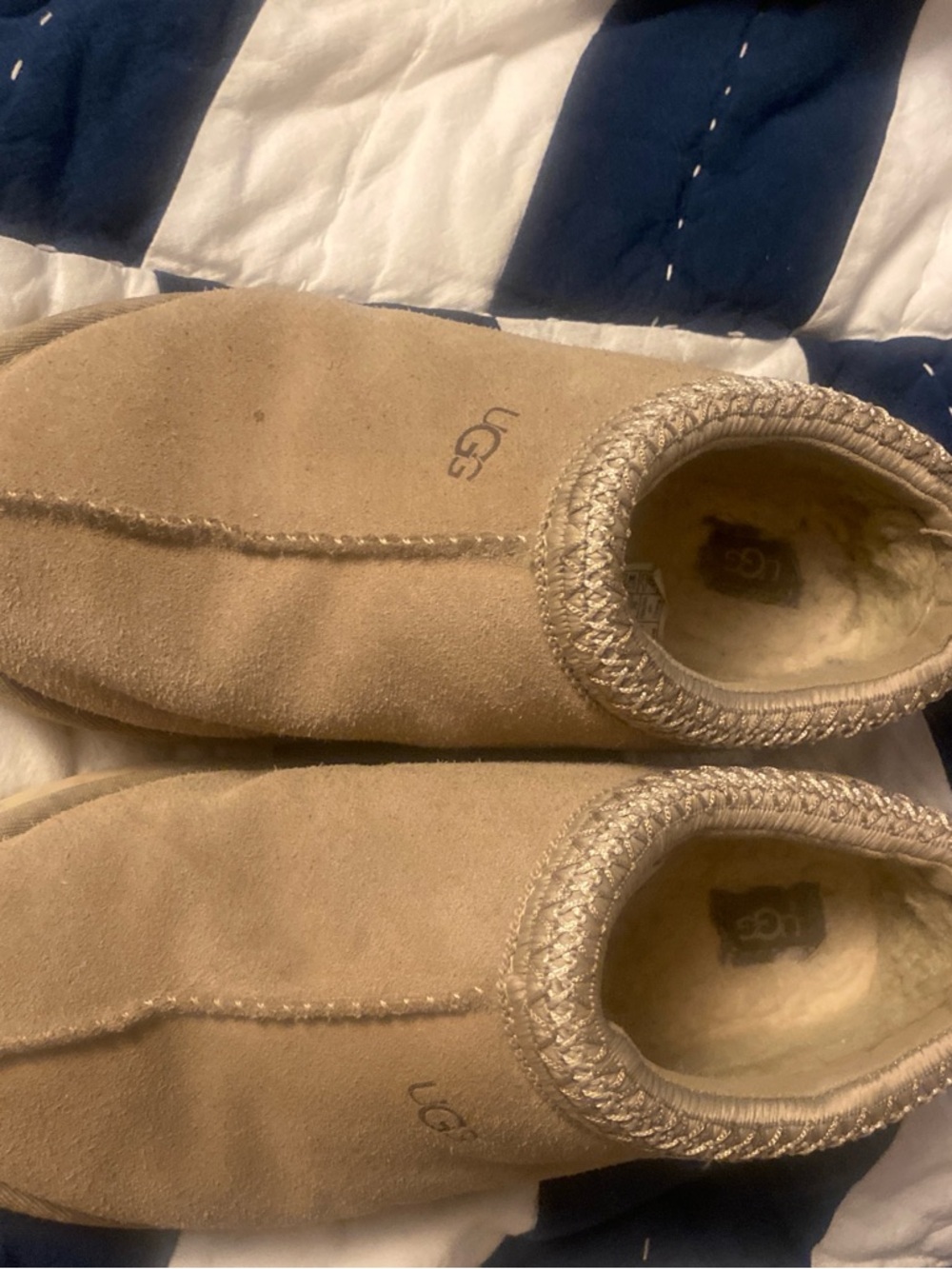 UGG Chestnut Suede Cozy Slip-On Slippers